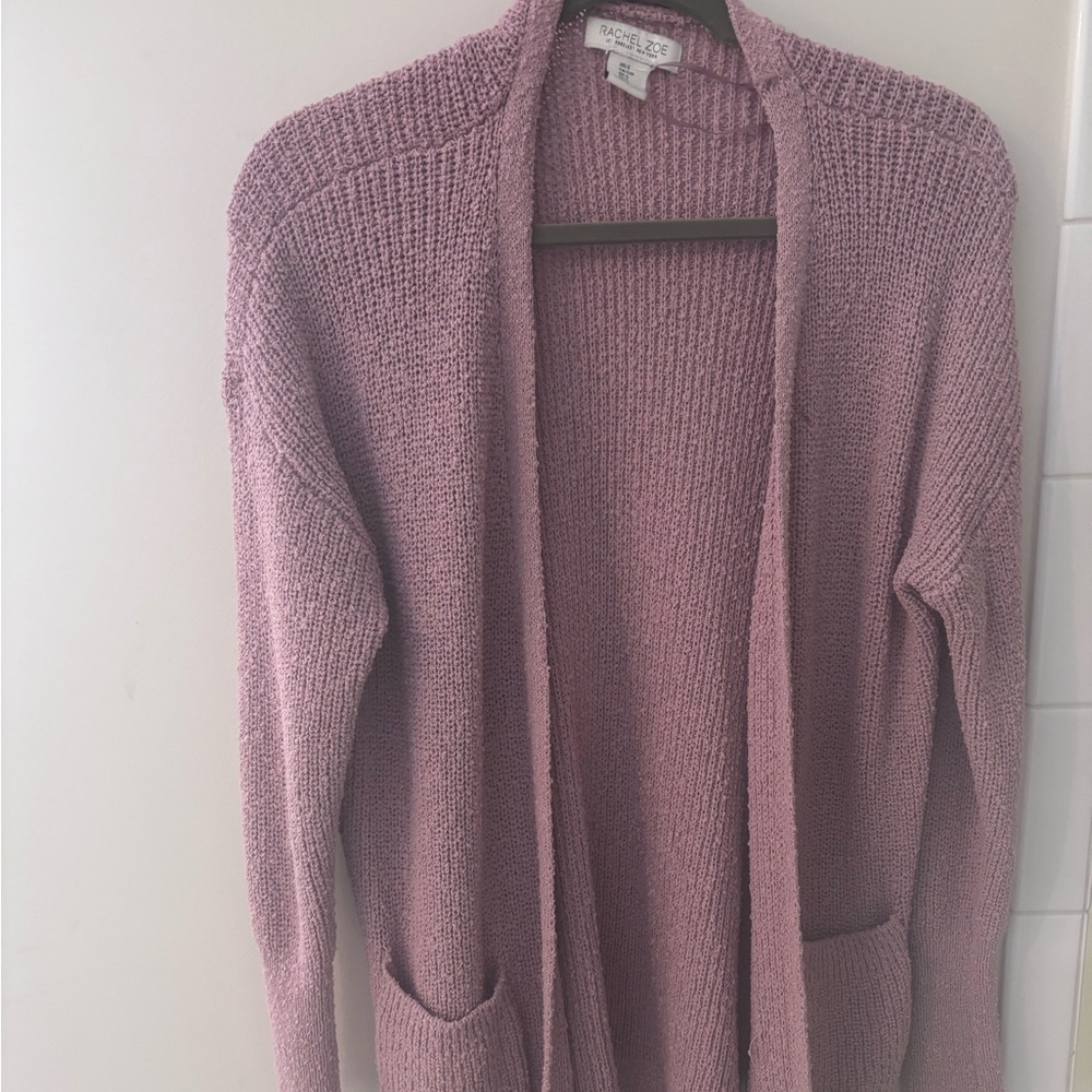 Rachel Zoe knit sweater, size small, dusty purple